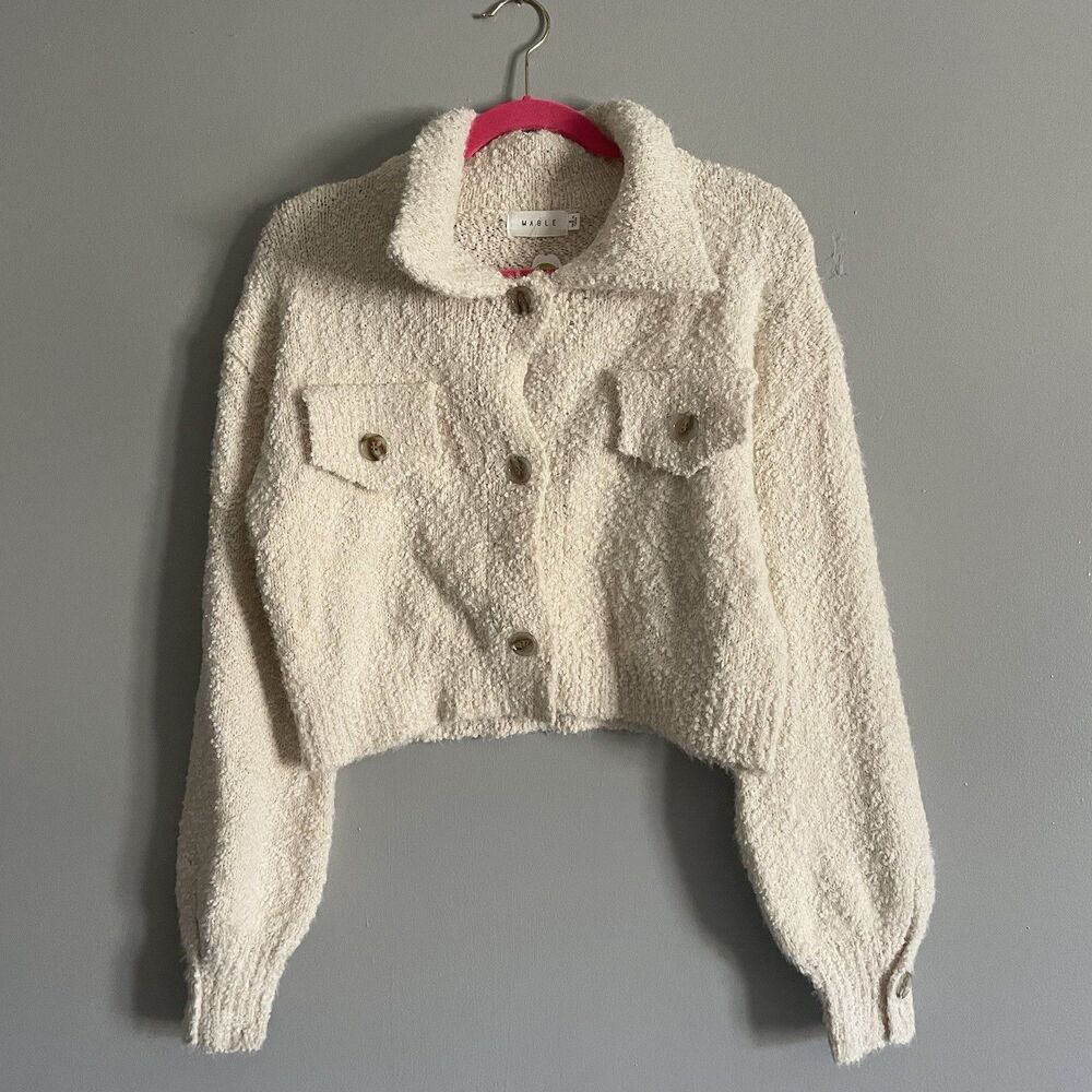 NEW Women’s Mable Button up Sweater Small Cream Color